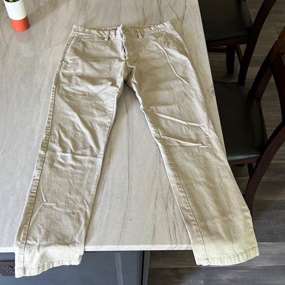 Old Navy Ultimate Slim Brown Khakis - Picture 1 of 3